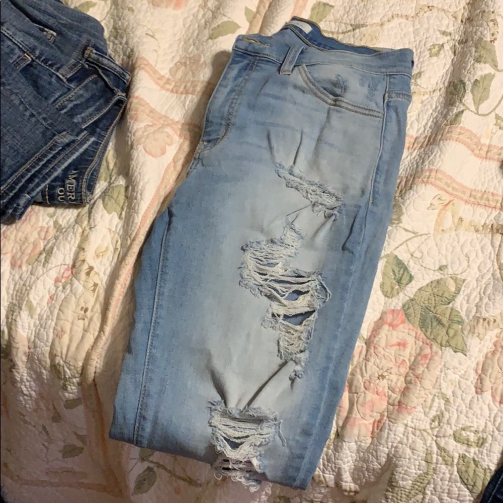 Light skinny jeans